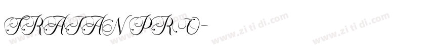 TRAIAN PRO字体转换